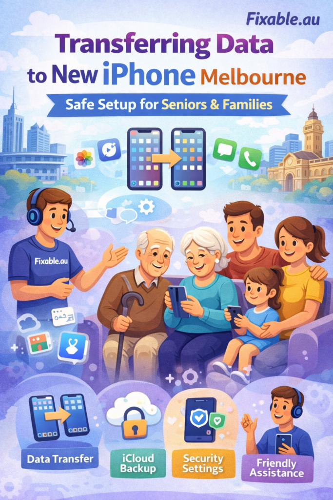 Data transfer help for families in Melbourne