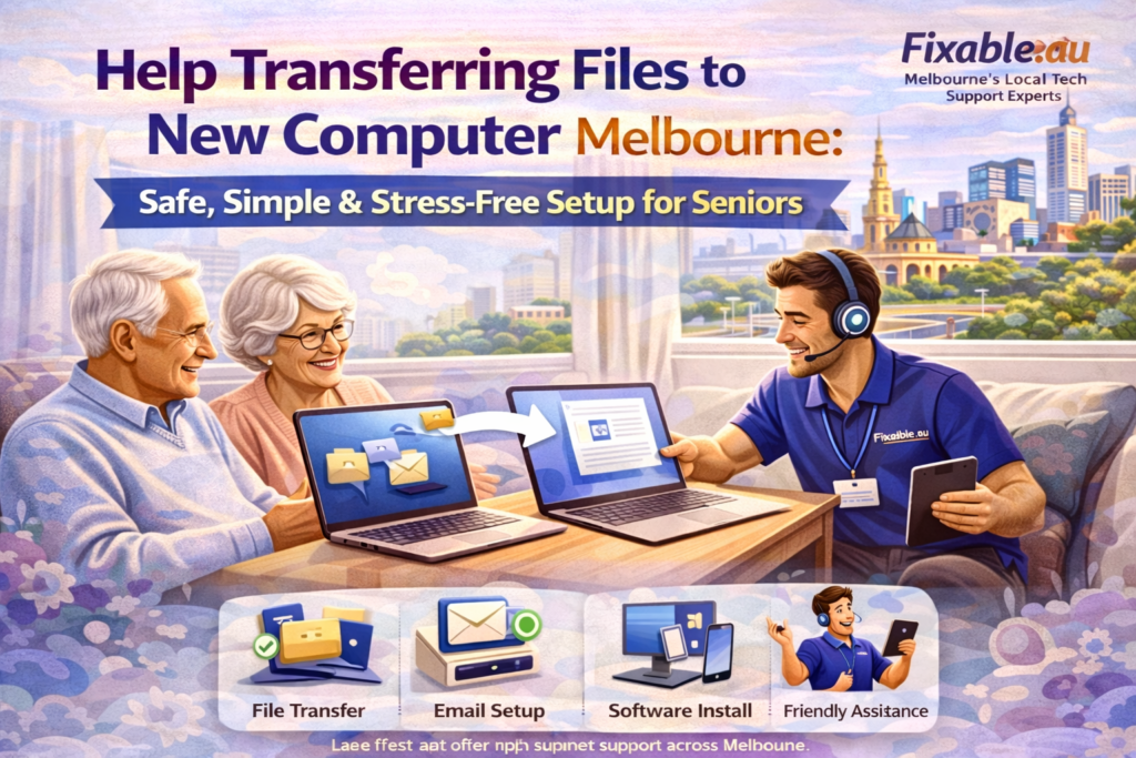 Help Transferring Files to New Computer Melbourne: Safe, Simple & Stress-Free Setup for Seniors