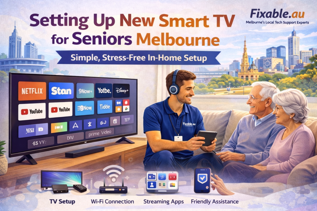 Setting Up New Smart TV for Seniors Melbourne: Simple, Stress-Free In-Home Setup