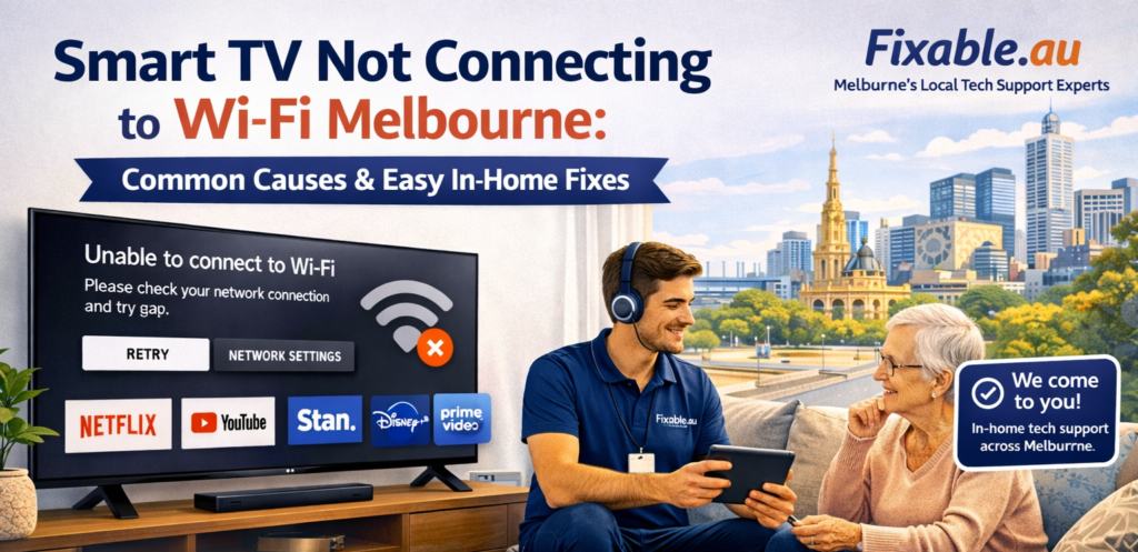 Smart TV Not Connecting to Wi-Fi Melbourne: Common Causes & Easy In-Home Fixes