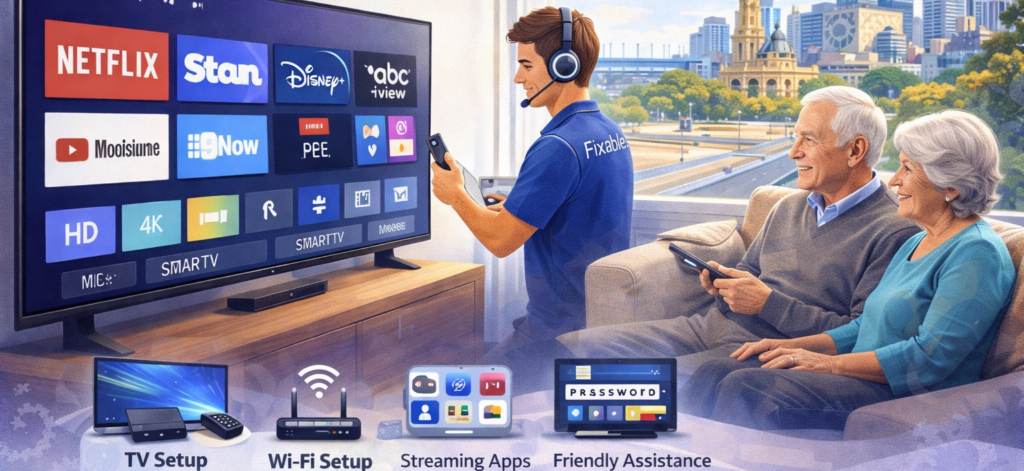 Smart TV & Streaming Setup Melbourne – In-Home TV, Apps & Wi-Fi Help ...